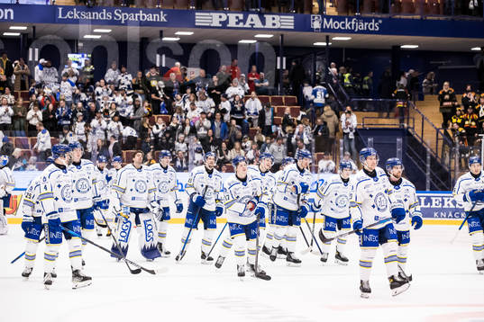 Leksands spelarna jublar