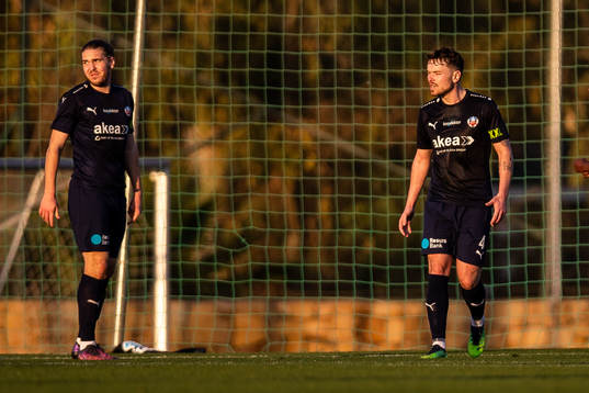Charlie Weberg and Viljormur Davidsen of Helsingborg