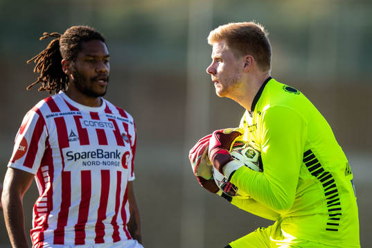 Goalkeeper Jakob Haugaard of  Tromsø