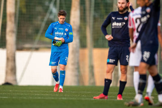 Goalkeeper Kalle Joelsson of Helsingborg looks dejected