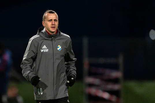 Östers Jesper Jonasson Westermark före fotbollsmatchen i