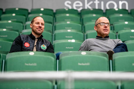 Chris Abbott, head of sports and Daniel Koch, club director
