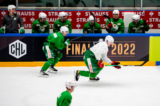 Adam Edström of Rögle CHL final 2022 logo