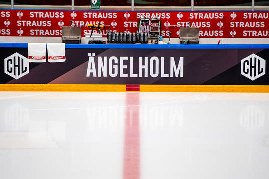 Text Ängelholm with CHL logo