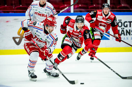 Timrås Joey LaLeggia mot Malmö Redhawks Johan Olofsson