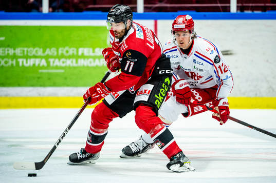 Malmö Redhawks Markus Lauridsen mot Timrås Viktor