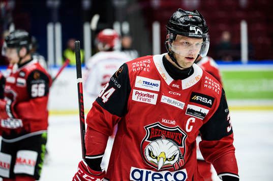 Malmö Redhawks Carl Söderberg deppar