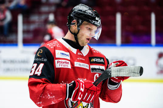 Malmö Redhawks Carl Söderberg deppar