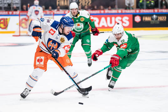 Otto Rauhala of Tappara and Daniel Zaar of Rögle