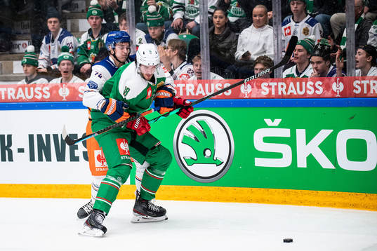 Santtu Kinnunen of Tappara and Dennis Everberg of Rögle