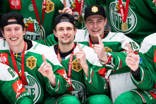 Daniel Zaar of Rögle celebrates