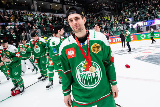 Daniel Zaar of Rögle celebrates