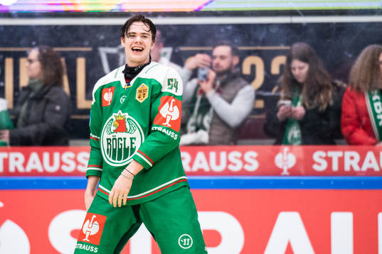 William Wallinder of Rögle celebrates