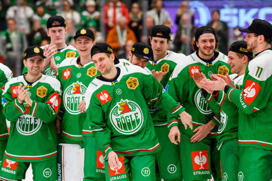 Daniel Zaar of Rögle celebrate