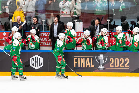 Brady Ferguson of Rögle celebrates