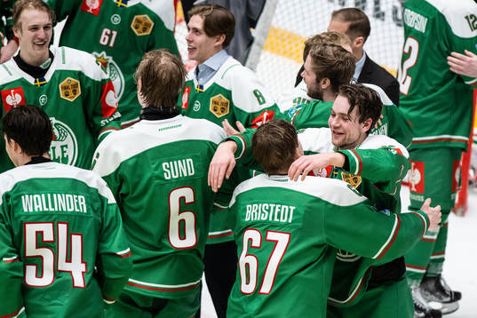 Lucas Ekeståhl-Jonsson of Rögle celebrates