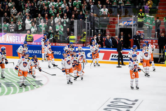 Players of Tappara look dejecetd