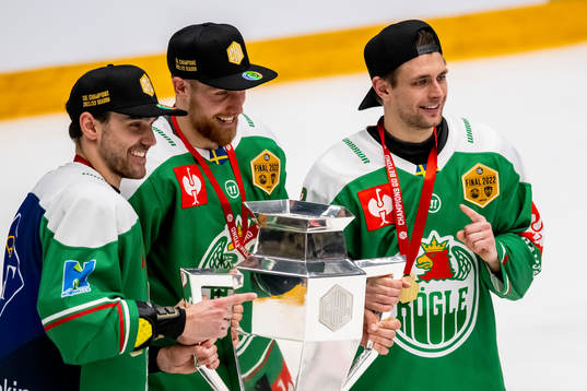 Ludvig Larsson, Vojtech Mozik and Daniel Zaar of Rögle