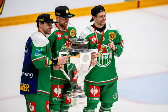 Ludvig Larsson, Vojtech Mozik and Daniel Zaar of Rögle