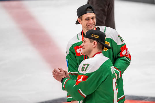 Daniel Zaar of Rögle celebrates