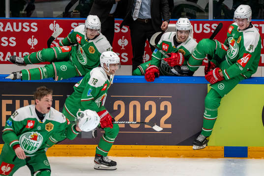 Linus Sjödin, Philip Granath and Adam Edström of Rögle