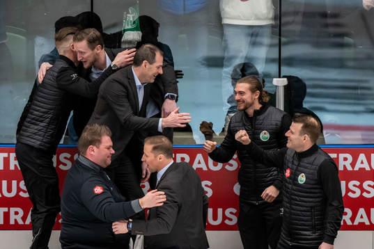 The staff of Rögle celebrates