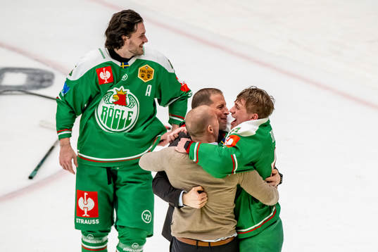 Cam Abbott, head coach and Leon Bristedt of Rögle