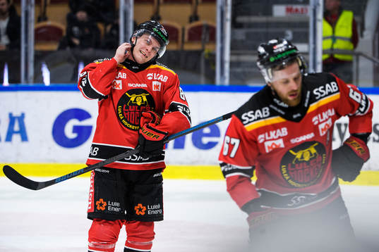 Luleås Joonas Rask och Linus Omark deppar