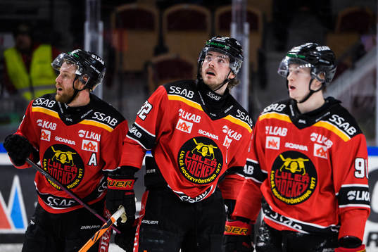 Luleås Linus Omark, Oscar Engsund och Pontus Andreasson