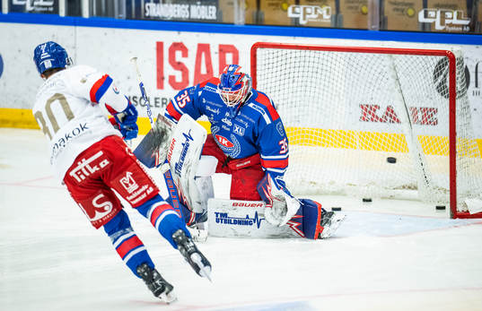 Oskarshamns Tomas Zohorna och målvakt Joe Cannata