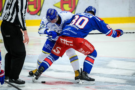 Leksands Mikael Ruohomaa och Oskarshamns Tomas Zohorna