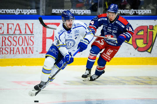 Leksands Matt Caito och Oskarshamns Mikkel Øby-Olsen