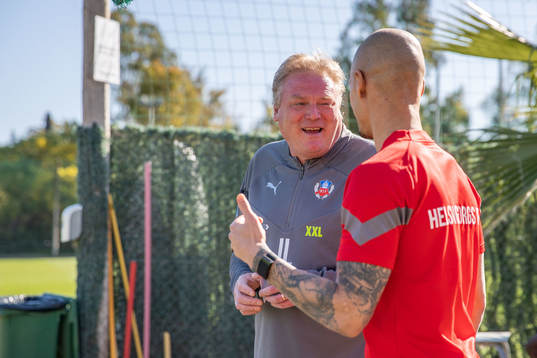 Tränare Jörgen Lennartsson och Anthony van