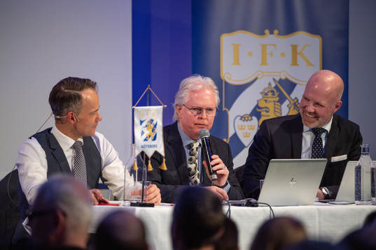 IFK Göteborgs ordförande Richard Berkling, mötets