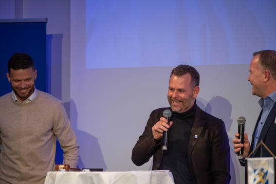 IFK Göteborgs Marcus Berg och tränare Mikael Stahre