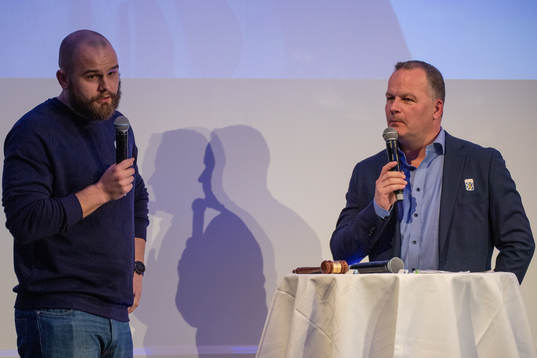 IFK Göteborgs sport manager Pontus Frostvik intervjuvas