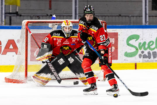 Luleås Pernilla Forsgren täcker skott framför Luleås