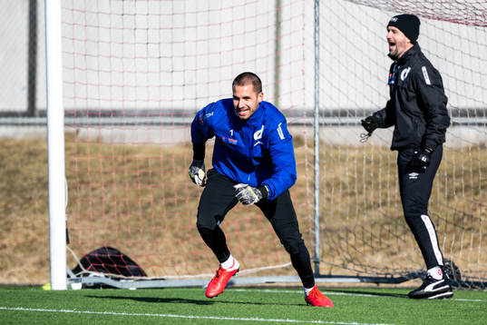 Degerfors målvakt Alfie Malik Whiteman