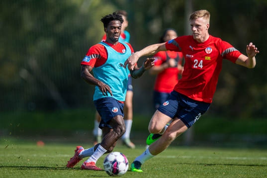 Benjamin Acquah och Emil Hellman