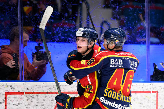 Djurgårdens William Eklund jublar