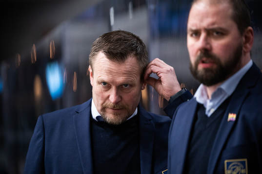 Djurgårdens tränare Joakim Fagervall och assisterande