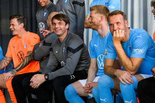 Tränare Milos Milojevic, Anders Christiansen och Ola