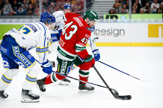 Leksands Linus Andersson och Frölundas Michael Spacek