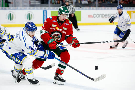 under ishockeymatchen i SHL mellan Frölunda och Leksand