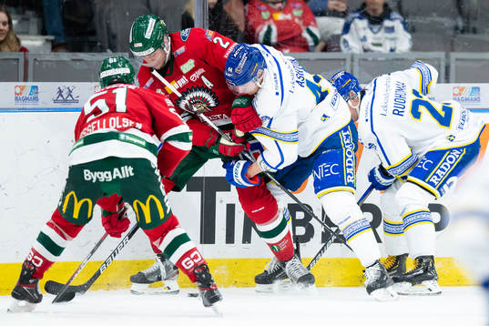 Frölundas Christian Folin och Leksands Carter Ashton