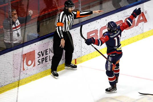 Linköpings Henrik Törnqvist jublar