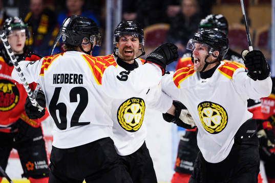 Brynäs Anton Rödin jublar