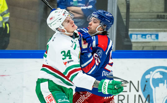 Rögles Adam Edström och Oskarshamns David Quenneville