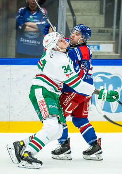 Rögles Adam Edström och Oskarshamns David Quenneville
