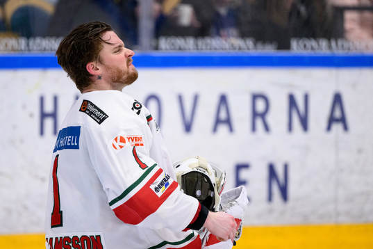 Modos målvakt Tex Williamsson deppar
